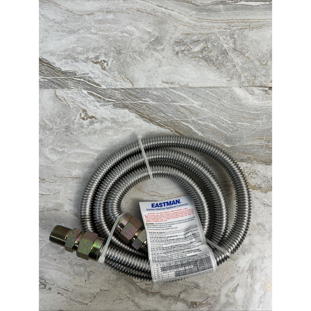 60 in. Eastman Stainless Steel Gas Connector – 5/8 in OD(1/2"ID)